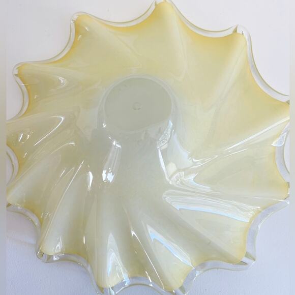 Hand Blown Art Glass Bowl, Centerpiece, Decor, Serving, Server, Home Accent - Picture 6 of 15